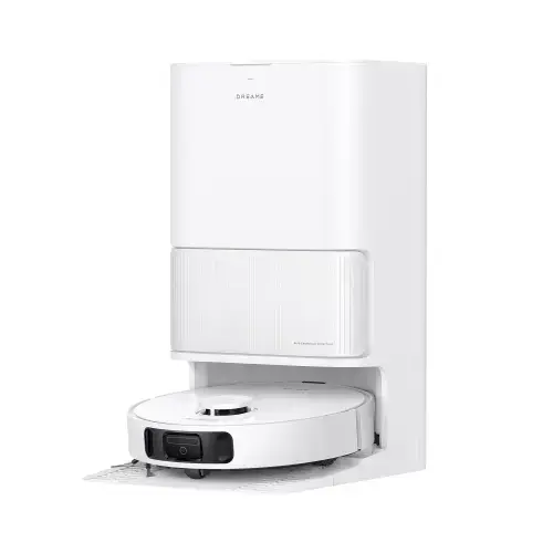 Aspirator robot Dreame D20 Ultra RLD31SE, Autonomie 250 minute, 13000 Pa, Rezervor statie apa curata/uzata 4.5/4 l, Filtru EPA E11, COntrol vocal si aplicatie, RoboSwing, DuoScrub (Alb)