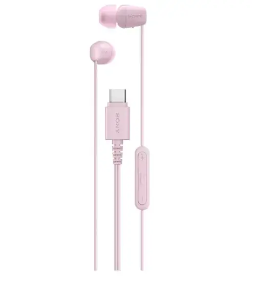 Casti Stereo In-Ear Sony IER‑EX15C, USB Type-C, Microfon (Roz)