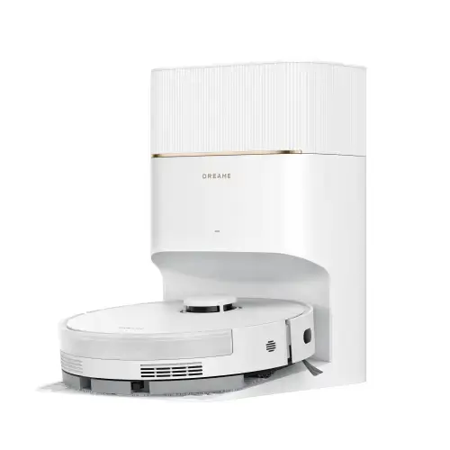 Aspirator robot Dreame D20 Pro Plus RLD43SD-WH, Autonomie 285 minute, HyperStream DuoBrush, 13000 Pa, Navigatie LDS, Control vocal si aplicatie (Alb)
