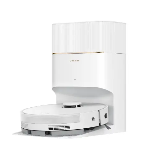 Aspirator robot Dreame D20 Pro Plus RLD43SD-WH, Autonomie 285 minute, HyperStream DuoBrush, 13000 Pa, Navigatie LDS, Control vocal si aplicatie (Alb)