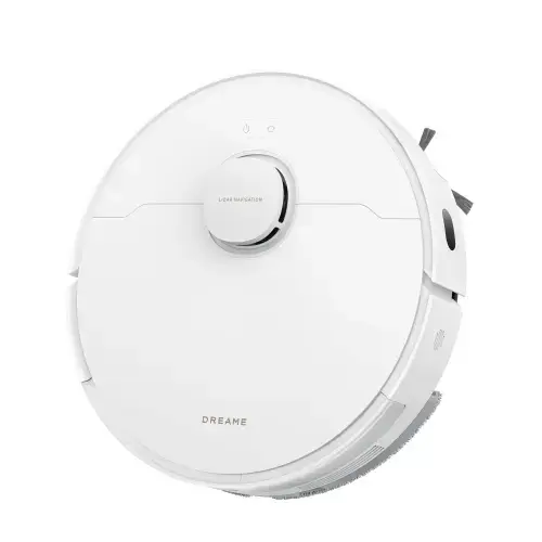 Aspirator robot Dreame D20 Pro RLD43SA, Autonomie 285 minute, Rezervor apa 0.35 l, Recipient  praf 0.7 l, 13000 Pa, Navigare cu sistem LDS, Filtru HEPA, Control vocal si aplicatie (Alb)