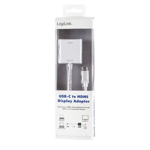 Adaptor USB 3.1 C la HDMI 1.4, 14cm, LOGILINK UA0236A