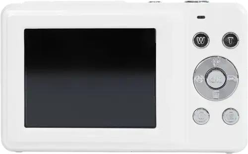 Aparat foto compact Yashica DigiPix 100 YAS-DG100PP-WH, 8MP, Filmare FHD, Zoom digital 8x, Ecran IPS 2.4inch, USB-C (Alb)