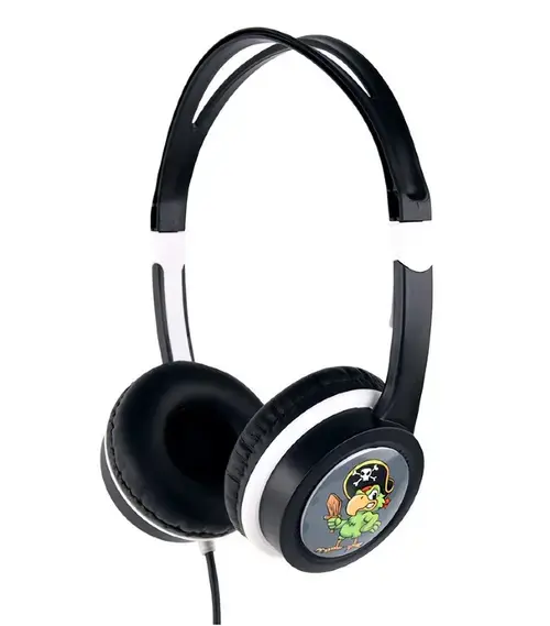 Casti Gembird MHP-JR-BK, cu fir, multimedia, Jack 3.5 mm, pentru copii (Negru)