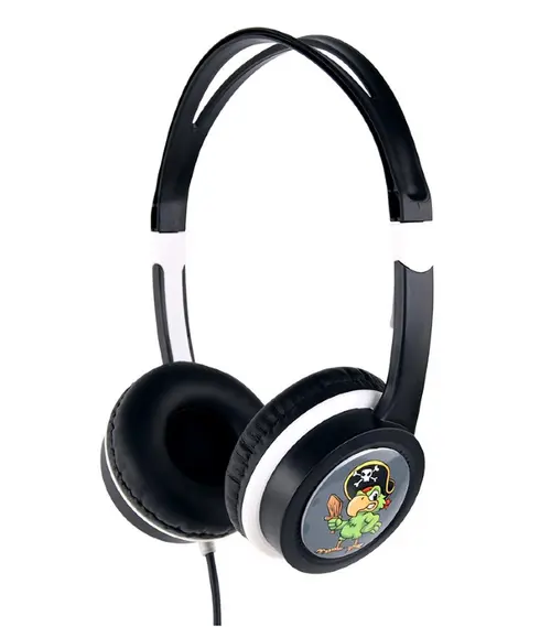 Casti Gembird MHP-JR-BK, cu fir, multimedia, Jack 3.5 mm, pentru copii (Negru)