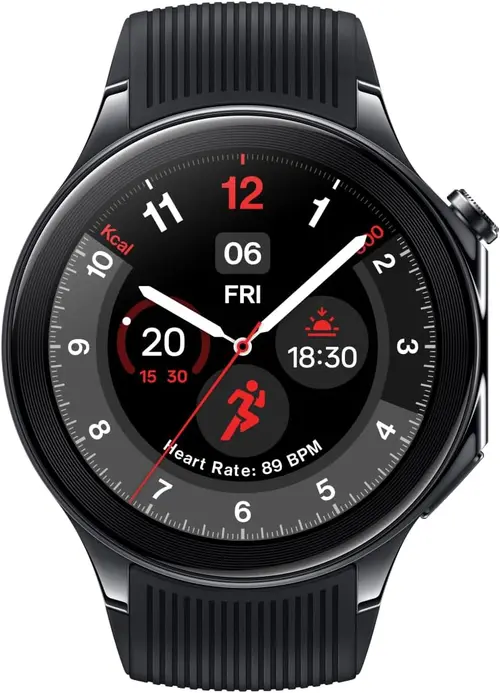 Smartwatch OnePlus Watch 2, 46mm, Ecran 1.43inch, Procesor Snapdragon W5 Gen 1, 2GB RAM, 32GB Flash, GPS, Bluetooth, Wi-Fi, 100 ore Autonomie, 100+ Moduri Sport (Negru)