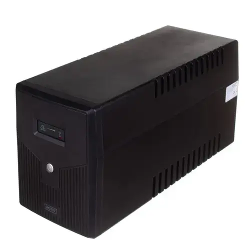 UPS Digitus, Line/ Ineractive LED 1500VA/900W 2x12V/9Ah AVR 4xSchuko USB RS232 RJ45, Negru