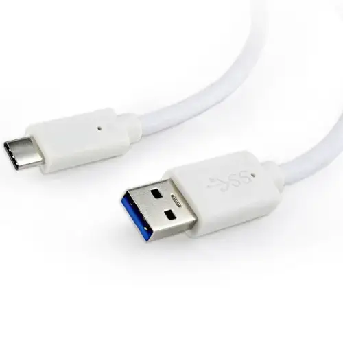 Cablu alimentare si date Gembird, USB 3.0 (T) la USB 3.1 Type-C (T), 36W, 3m, Alb, CCP-USB3-AMCM-W-10