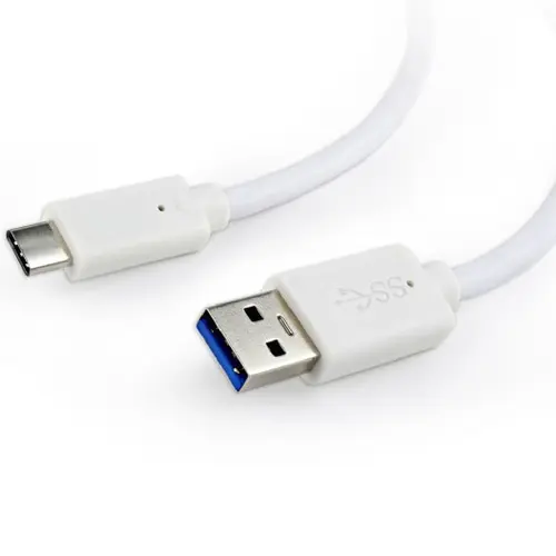 Cablu alimentare si date Gembird, USB 3.0 (T) la USB 3.1 Type-C (T), 36W, 3m, Alb, CCP-USB3-AMCM-W-10