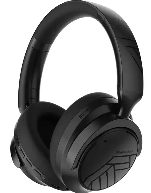 Casti Bluetooth PowerLocus MoonFly Hybrid ANC (Negru)