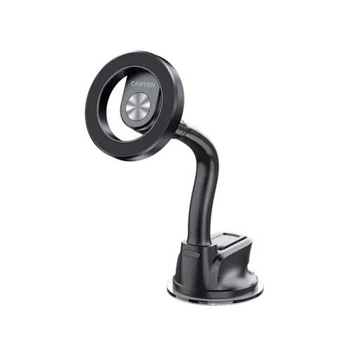 Suport auto magnetic CANYON OnGrip 12 CNS-CCHM12, Prindere cu ventuza si grilaj ventilatie (Negru)