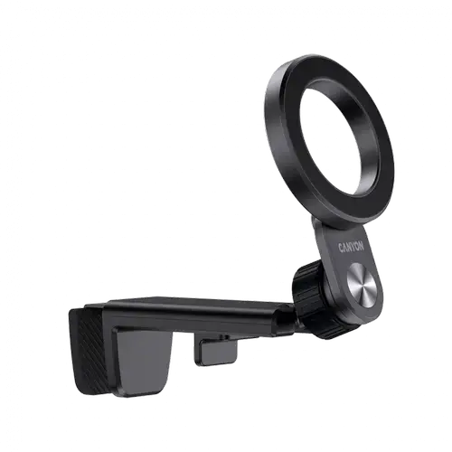 Suport auto magnetic CANYON OnGrip 11, Prindere cu clip, Universal (Negru)