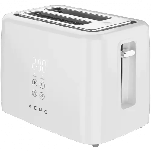 Prajitor de paine AENO ATS0002W, 930 W, 2 felii, 3 moduri prajire, 7 trepte rumenire (Alb)