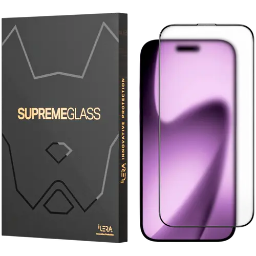 Folie Protectie Sticla iLera FrostedGlass 2.0 pentru iPhone Air (Transparent)