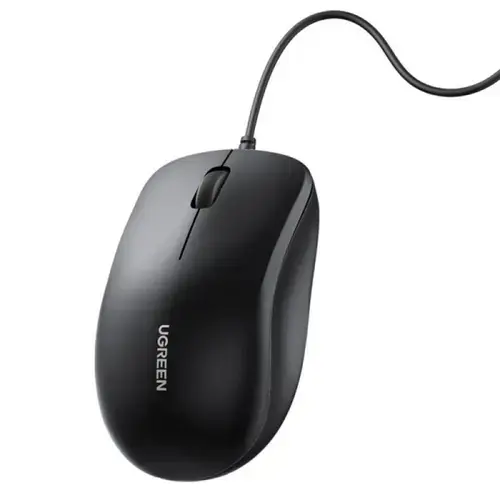 Mouse UGREEN MU007, Wired, 1200DPI, 1.5m (Negru)