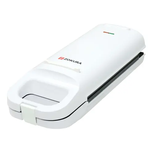 Sandwich-maker 2 in 1 Zokura Z1505, 750W, Placi grill sau vafe (Alb)