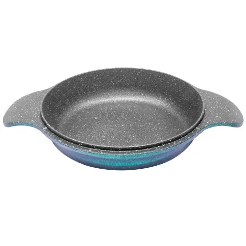 Oala joasa Neoklein CSL20-OceanBlue, 20 cm, fara capac, aluminiu turnat, invelis anti-aderent (Albastru)
