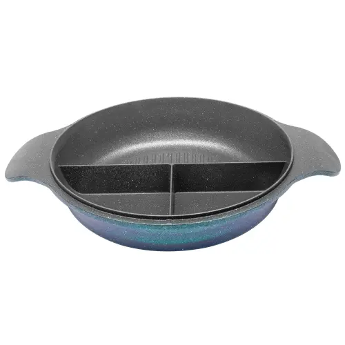 Oala joasa Neoklein CSL30-OceanBlue, 30 cm, fara capac, aluminiu turnat, invelis anti-aderent (Albastru)