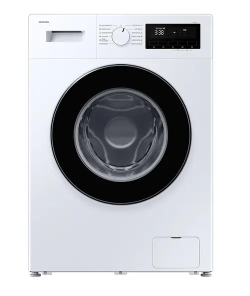 Masina de spalat rufe Slim Samsung WW80FG3M05AWLF, 8 kg, 1400 rpm, Clasa A, Hygiene Steam, Motor Digital Inverter, Display LED, Quick Wash 15', Sertar StayClean, DrumClean+ (Alb)