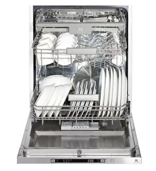 Masina de spalat vase incorporabila Master Kitchen MKDW FI607314-EHPD, 14 seturi, 7 programe, Clasa D, 60 cm (Alb)
