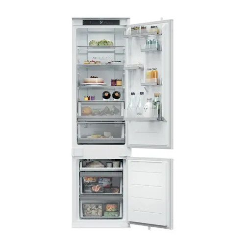 Combina frigorifica incorporabila Haier ID Titanium 2 EHBQW5519E, Total No Frost, 284 litri, Clasa E, conectivitate WiFi/ hOn app, Air Surround, Humidity Zone, SuperCooling & SuperFreezing , H 193.5 cm (Alb)