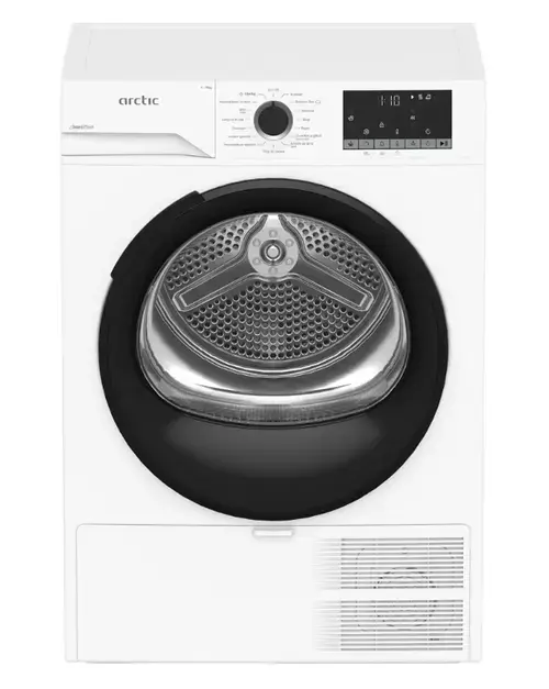 Uscator de rufe Arctic A2T20233W, 10 kg, 15 programe, Clasa D, Improspatare cu abur, A 60.8 cm (Alb)