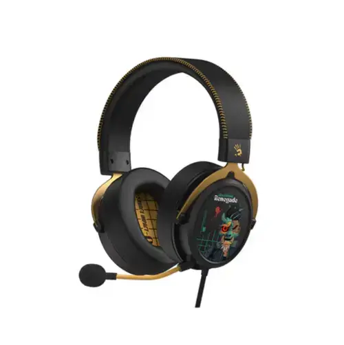 Casti cu microfon A4Tech M595 Renegade Midnight, Wired, USB-A (Maro/Negru)