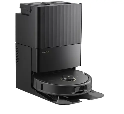 Aspirator robot Roborock QREVO 5AE QRSP52-00, 12000 Pa, 0.33 l, Autonomie 180 minute, 60 W, Nvagare LDS, FlexiArm Mop (Negru)
