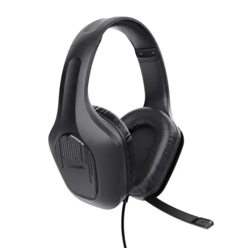Casti cu microfon Trust GXT 417 Zirox, Wired, Jack 3.5mm (Negru)