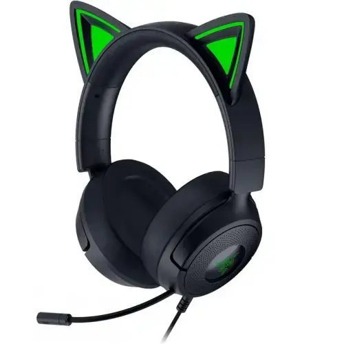 Casti Gaming Razer Kraken Kitty V3 X, Wired, Jack 3.5 mm (Verde/Negru)