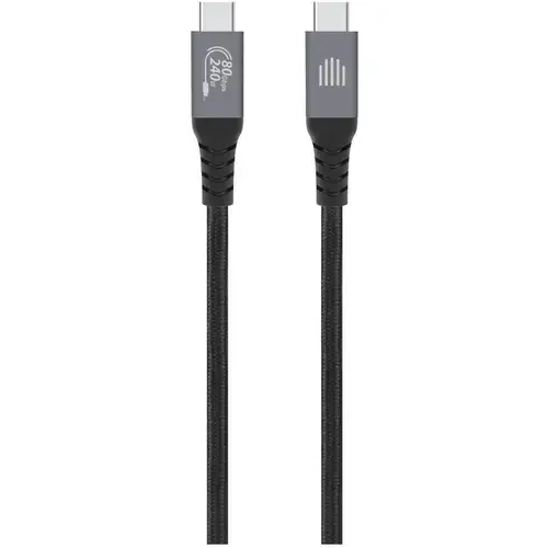 Cablu de date Dviced DV120014 USB4, 80 Gbps, 240 W, 1m (Negru)