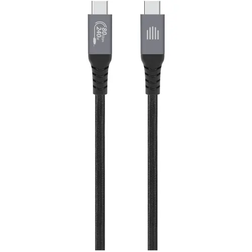 Cablu de date Dviced DV120014 USB4, 80 Gbps, 240 W, 1m (Negru)