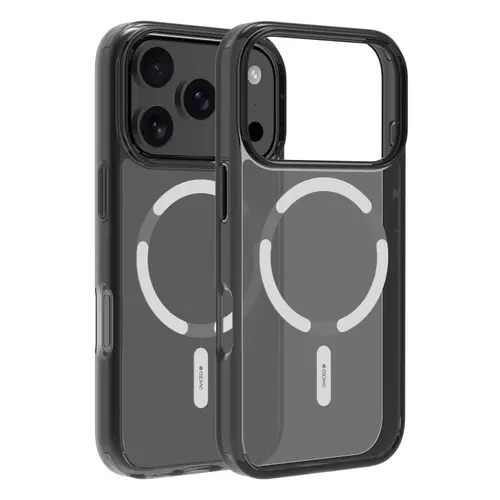 Husa Protectie Spate Dviced DV511056, MagSafe pentru Apple iPhone 17 Pro, Smoke Case (Argintiu)
