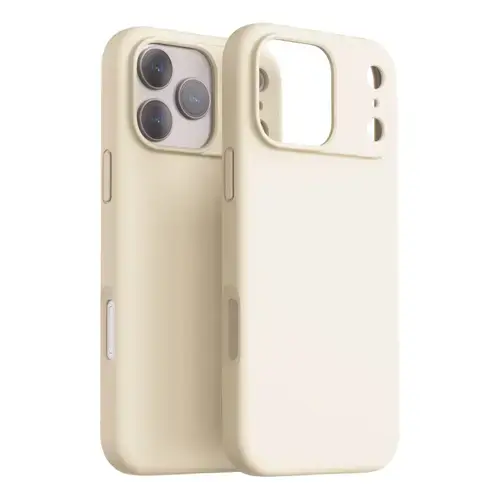 Husa Protectie Spate Dviced DV511060, Silicone, MagSafe, pentru Apple iPhone 17 Pro (Bej)
