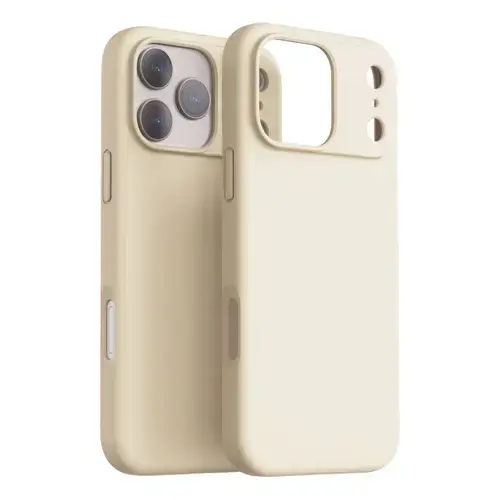 Husa Protectie Spate Dviced DV511061, Silicone, MagSafe, pentru Apple iPhone 17 Pro Max (Bej)