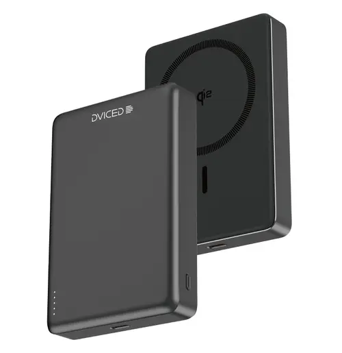 Acumulator extern Dviced Qi2 Ultrathin DV400010, Wireless, 15 W, MagSafe, 10000mAh (Negru)