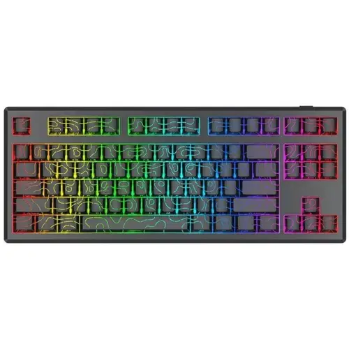 Tastatura Gaming Redragon Uranus 87 Pro, Wired, Bluetooth, iluminare RGB (Negru)