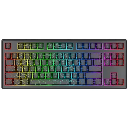Tastatura Gaming Redragon Uranus 87 Pro, Wired, Bluetooth, iluminare RGB (Negru)