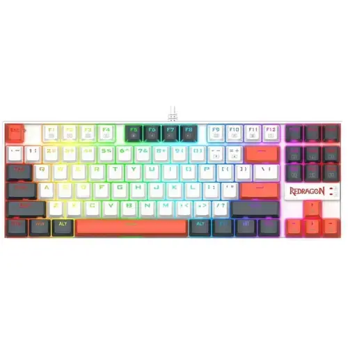 Tastatura Gaming mecanica Redragon Kumara, Wired, USB, iluminare RGB (MUlticolor)