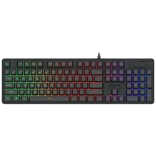 Tastatura Gaming Redragon Netherbane, iluminare RGB, Wired, USB (Negru)