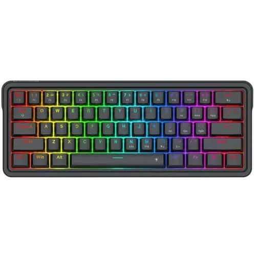 Tastatura Gaming mecanica Redragon Ironguard, Wired, USB, iluminare RGB (Negru)