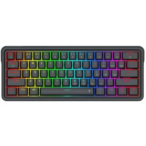 Tastatura Gaming mecanica Redragon Ironguard, Wired, USB, iluminare RGB (Negru)