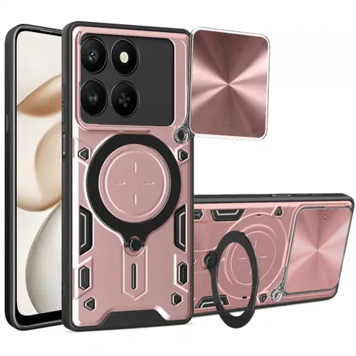 Husa pentru Honor 400 Smart 4G / X7d 4G / 400 Smart 5G, Techsuit, CamGuard Pro, Roz