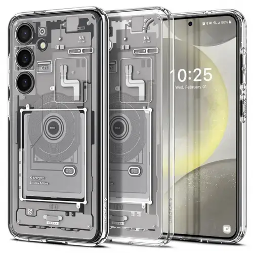 Husa pentru Samsung Galaxy S24 S921, Spigen, Ultra Hybrid Zero One (Alb)