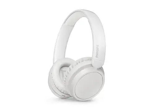 Casti Stereo Wireless Philips TAH5209WT/00, Bluetooth, Microfon, Autonomie 65 ore (Alb)