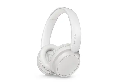 Casti Stereo Wireless Philips TAH5209WT/00, Bluetooth, Microfon, Autonomie 65 ore (Alb)