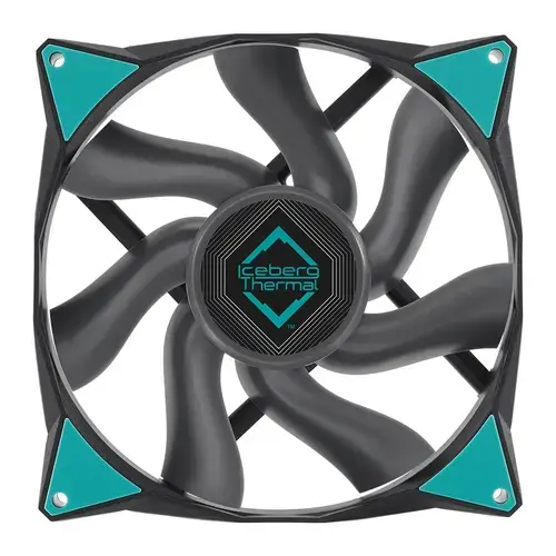 Ventilator Iceberg Thermal IceGale Xtra, 140 mm, 2500 rpm, PWM (Negru)