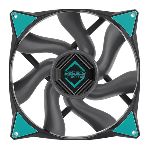 Ventilator Iceberg Thermal IceGale Xtra, 140 mm, 2500 rpm, PWM (Negru)