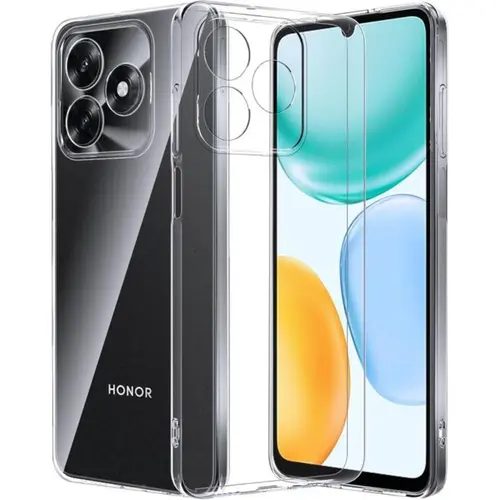 Husa Protectie Spate Lemontti LEMHSHX5T, Silicon pentru Honor X5c Plus (Transparent)