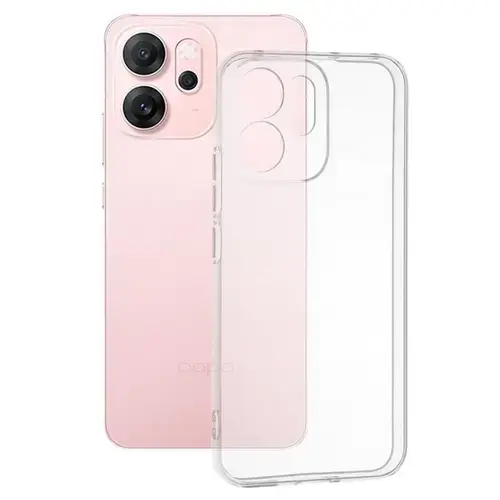 Husa Protectie Spate Lemontti LEMHSCOR14FT Silicon Clear pentru Oppo Reno14 F / Reno14 FS 5G (Transparent)